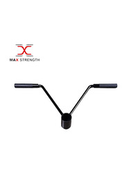 X Maxstrength Portable 360 Degree Base Rotation Barbell T Bar Row Attachment for 1 inch Standard & 2 inch Olympic Bars, Black