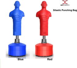 MaxStrength 165cm Full Body Punching Man Boxing Stand, Human Shape Kickboxing Bag Stand Dummy Person Shape, Blue