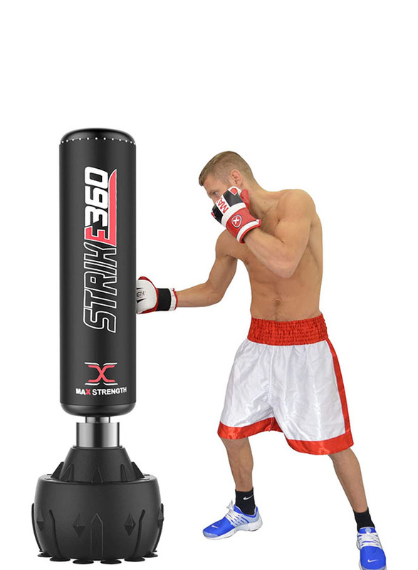 Max Strength Free Standing Heavy Duty Punch Bag, 6ft, Black