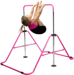 X MaxStrength Expandable Gymnastics Bars, Pink