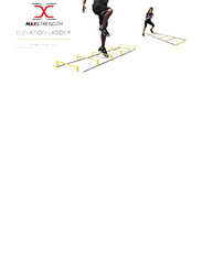 Maxstrength 2-in-1 Speed Hurdle & Agility Ladder for Speed Training, Black/Yellow