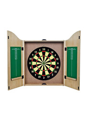 Maxstrength King's Head Light Wood Dartboard, Brown