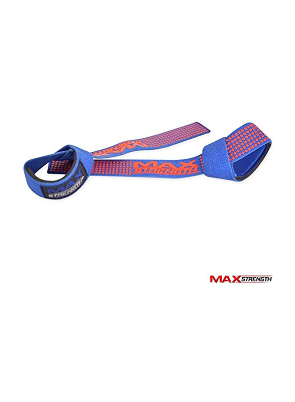 Maxstrength Weight Lifting Training Padded Hand Wraps for Wrist Support, 21.5 Inch, Blue