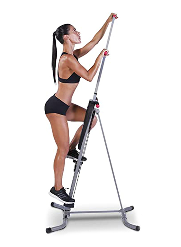 Maxstrength Resistance Vertical Climber Machines, Black/Silver