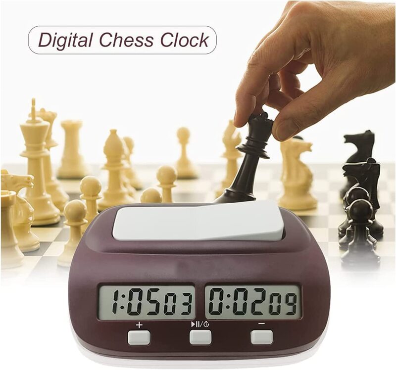 X MaxStrength Fitness Digital Stop Timer Count Down Chess Clock with Alarm, Wine Red