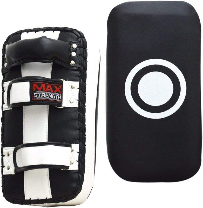 MaxStrength 1 Piece Kick Knee Pad Muay Thai MMA Training Equipment, Black