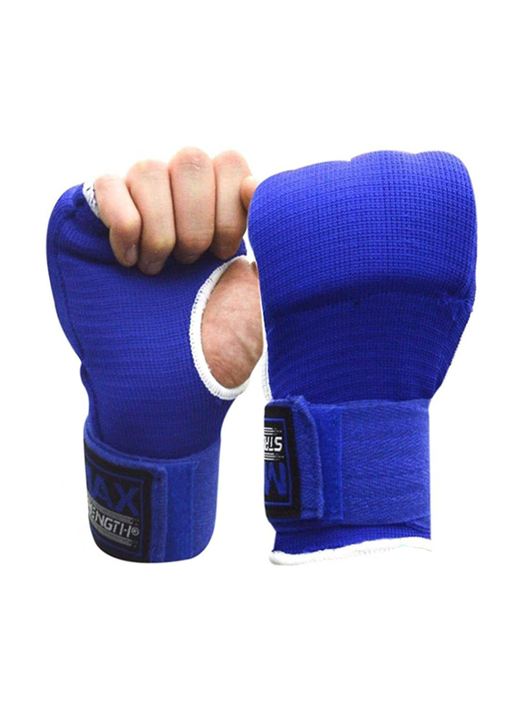 Maxstrength L-XL Hand Wraps for Boxing Inner Gloves, Blue