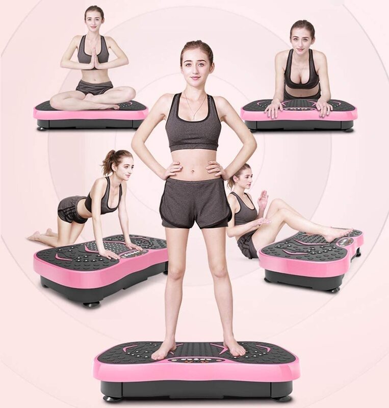 MaxStrength Heavy Duty Vibration Plate Platform Exercise Machine For Whole Body Viberation & Professional Massage with Belt, Assorted Colours, Multicolour