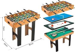 X MaxStrength 4-In-1 Multi Game Table, Multicolour