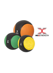 Maxstrength Medicine Ball for Lifting Fitness, Muscle Building, 5KG, Multicolour