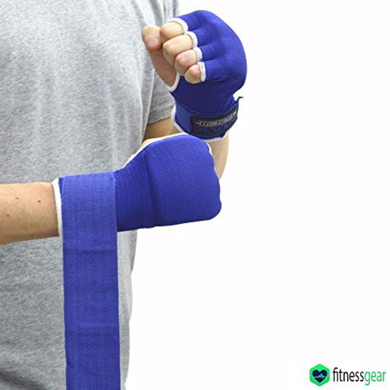 Maxstrength Medium Boxing Hand Wraps Inner Gloves, Blue