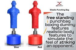 MaxStrength 165cm Full Body Punching Man Boxing Stand Dummy, Red