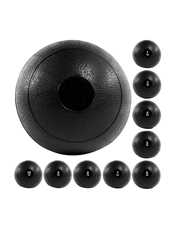 Maxstrength Medicine Slam Rubber Ball, 12KG, Black