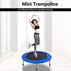 MaxStrength Mini Trampoline Set with Safety Pad for Kids, 40 Inch, Multicolour