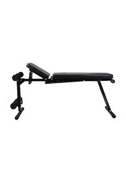 Maxstrength Multifunctional and Adjustable Sit Up Weight Lifting Bench, 22-KLJN-ZHEA, Black