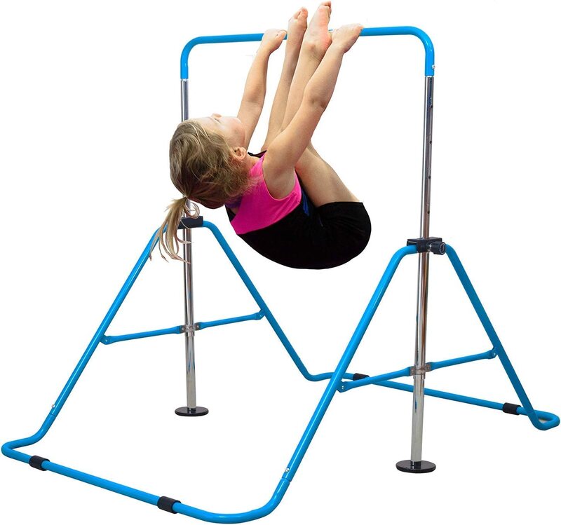 X MaxStrength Expandable Gymnastics Bars, Blue