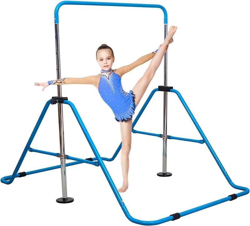 X MaxStrength Expandable Gymnastics Bars, Blue