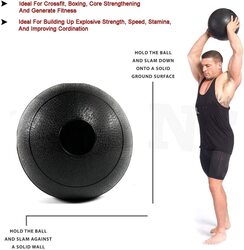 X MaxStrength Strength Training Medicine Ball, 1KG, Black