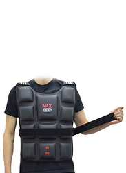 Maxstrength Weighted Vests Gym for Running, Fitness, Sports Training & Weight, 15KG, Black