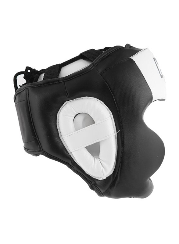 Maxstrength Headgear for Protection & Training for Boxing & MMA, Black/White