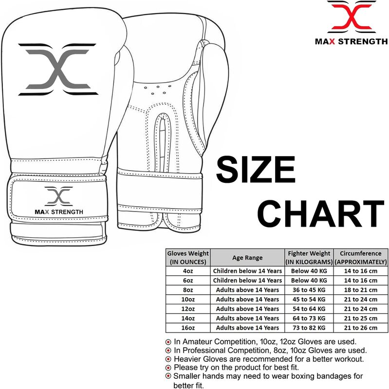MaxStrength 16oz Boxing Training Gloves & Pads Set, Black/White