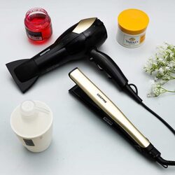 GEEPAS 3-IN-1 Beauty Hair styling set with Dryer, Straightener and curler - 2200W