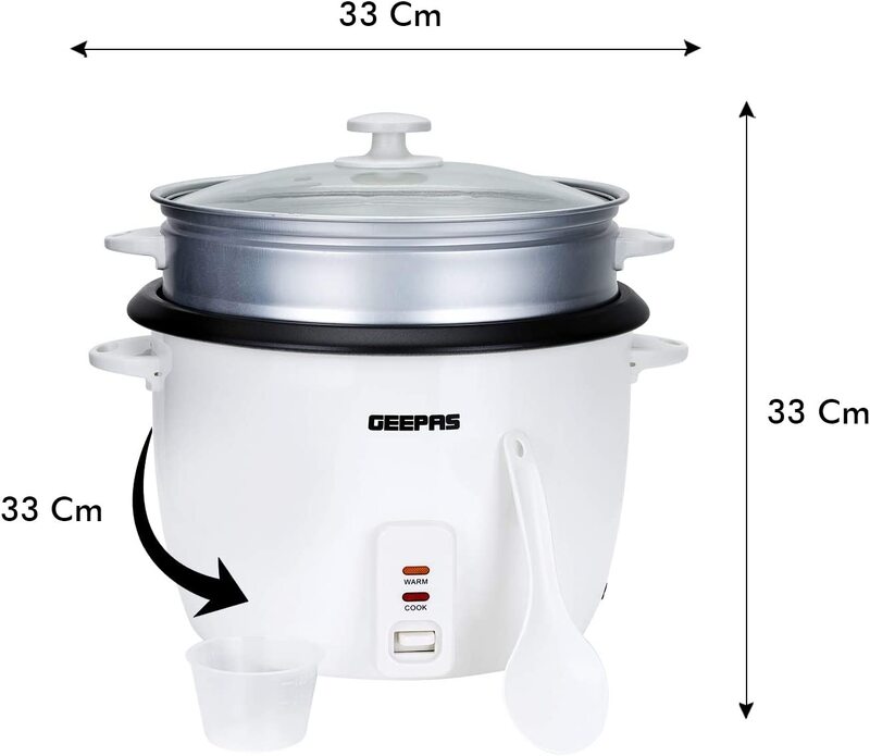 Geepas 2.2L Automatic Rice Cooker- GRC4326