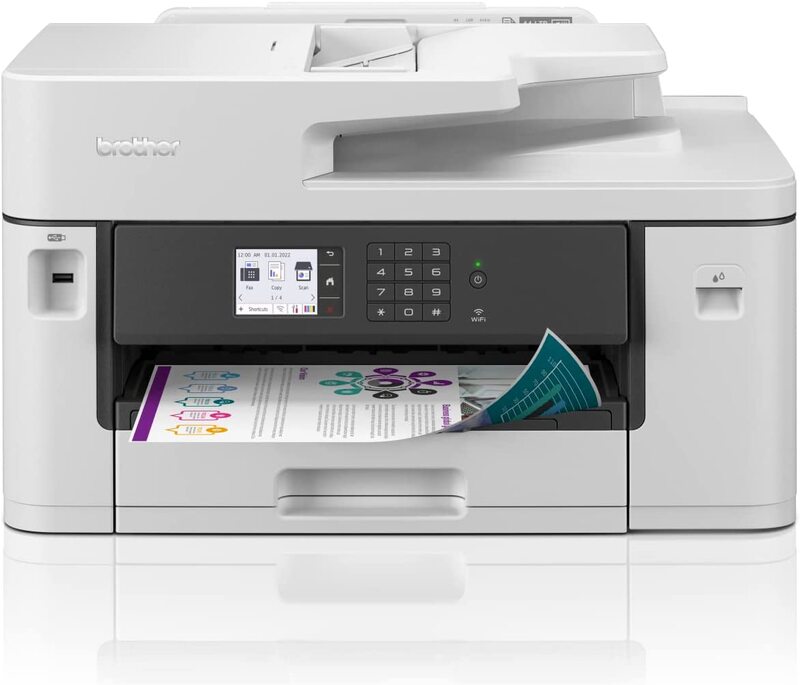 Brother Wireless All in One Printer, MFC-J2340DW, Wide Format Borderless Printing, High Yield Ink Cartridge