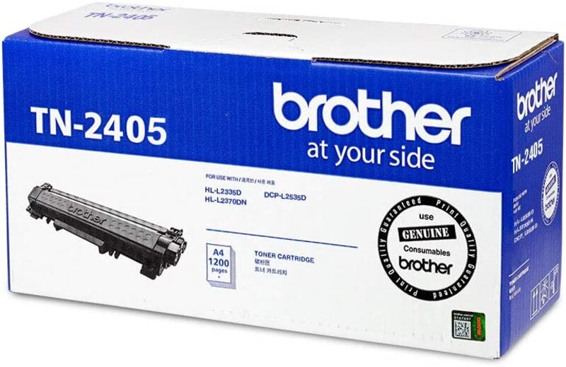 Brother Genuine TN-2405 Standard Yield Black Ink Printer Toner Cartridge