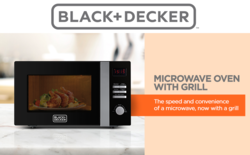 BLACK+DECKER 28L Combination Microwave Oven with Grill Black MZ2800PG-B5