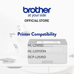 Brother Genuine TN-2455 High Yield Black Ink Printer Toner Cartridge