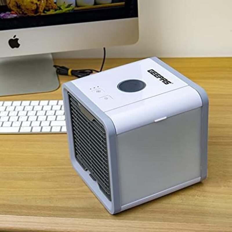 Geepas GAC16015 750Ml Mini Air Cooler with 3 speed and LED Light