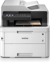 Brother MFC-L3750CDW Colour Laser Printer - All-in-One, Wireless/USB 2.0, Printer/Scanner/Copier/Fax Machine, 2 Sided Printing, 24PPM, A4 Printer, Small Office/Home Office Printer