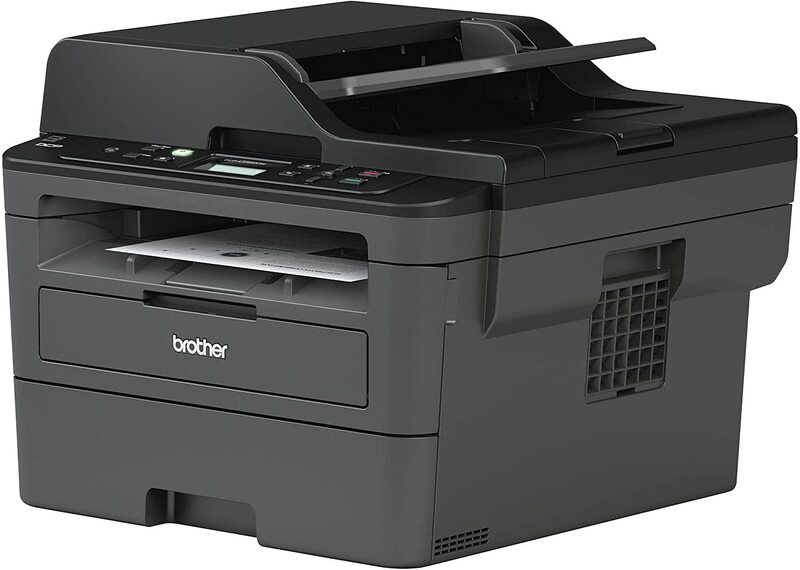 Brother DCP-L2550DWB All-in-One Wireless Monochrome Laser Printer - Print Scan Copy - 2400 x 600 dpi, 36 ppm, 128MB Memory, 250-Sheet, 50-Sheet ADF and Automatic Duplex Printing.