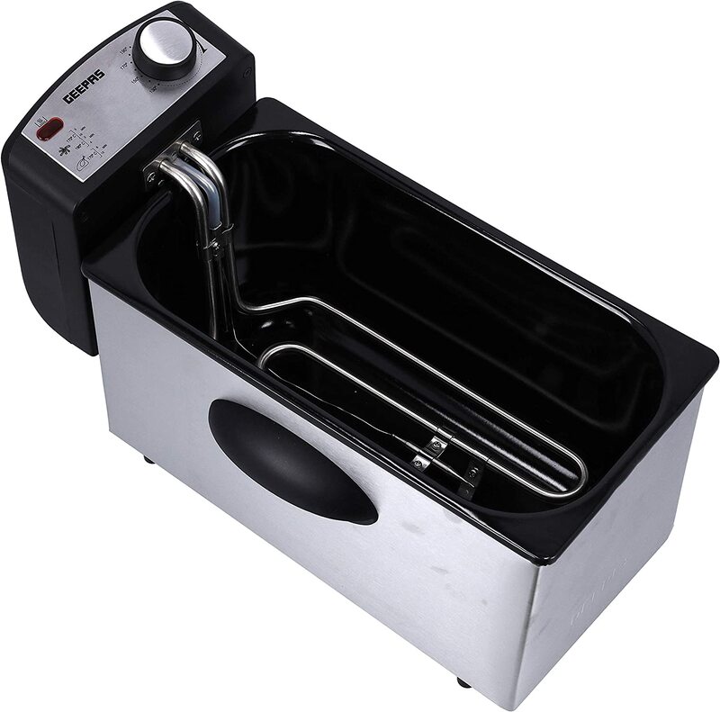 Geepas 3 ltrs Deep Fryer with Stainless Steel Housing, GDF36015
