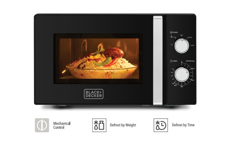 BLACK+DECKER 700W 20L Microwave Oven With Defrost Function MZ2010P-B5 