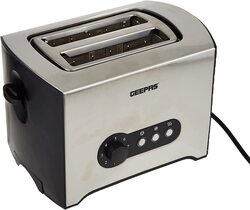 Geepas 2-Slice Bread Toaster, GBT6152 - Silver