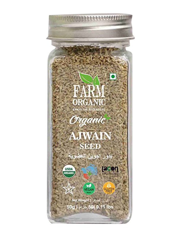 Farm Organic Gluten Free Bishop's Weed (Ajwain), 50g