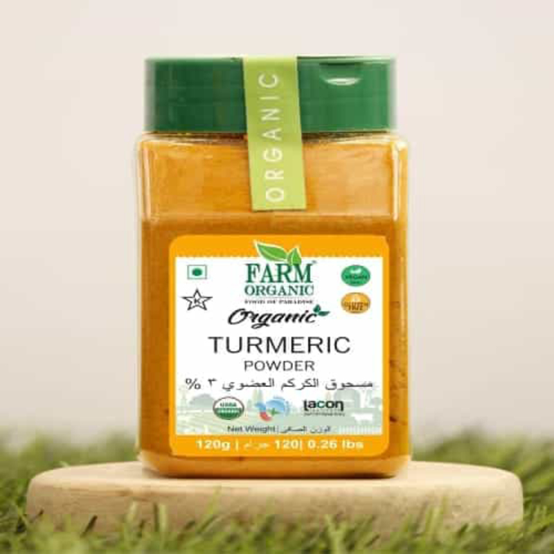 Farm Organic Turmeric Powder, 120g