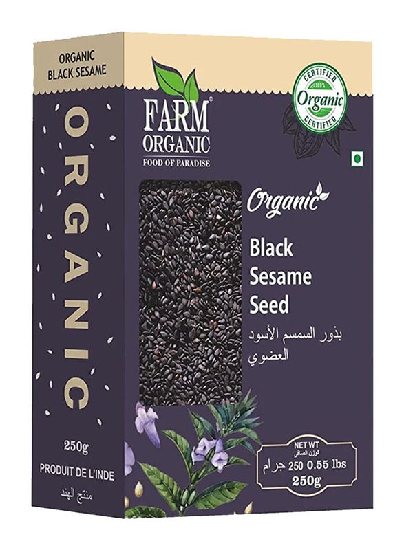 Farm Organic Gluten Free Black Sesame Seed, 250g