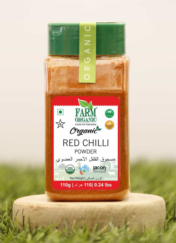Farm Organic Red Chili Powder, 110g