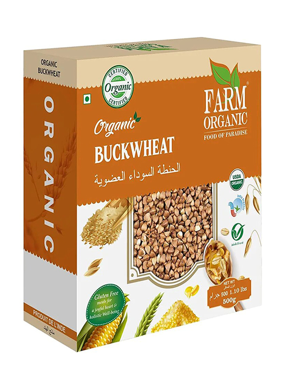Farm Organic Gluten Free Whole Buckwheat, 500g