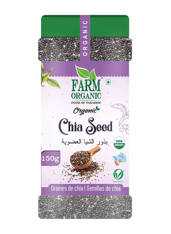 Farm Organic Gluten Free Chia Seeds, 150g