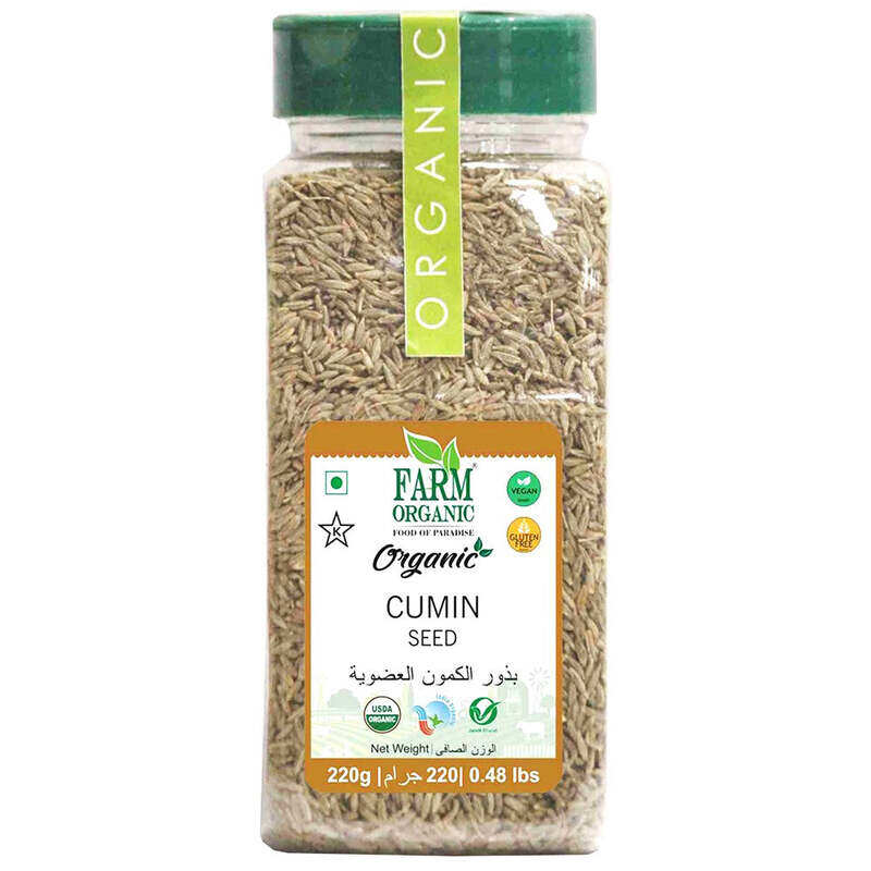 

Farm Organic Gluten Free Organic Cumin Seed 220g