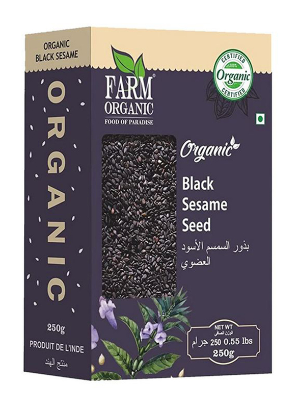 Farm Organic Gluten Free Black Sesame Seed, 250g