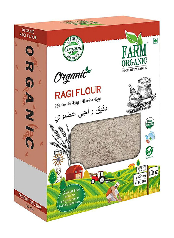 

Farm Organic Ragi Flour, 1 Kg