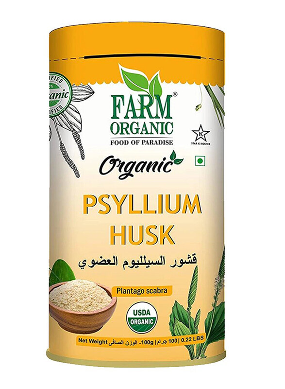 

Farm Organic Gluten Free Psyllium Husk, 100g