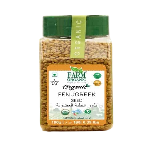 Farm Organic Gluten Free Fenugreek Seeds, 180g