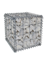 Admax Galvanized Steel Welded Gabion Basket, 330 x 330 x 330mm, Silver