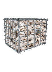 Admax Galvanized Steel Welded Gabion Basket, 400 x 300 x 300mm, Silver